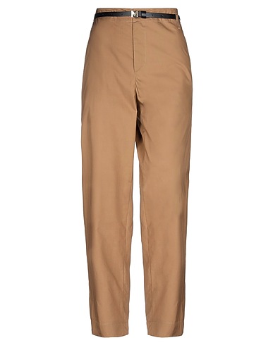 MERCI ITALIA Casual pants KHAKI 97% Cotton, 3% Elastane