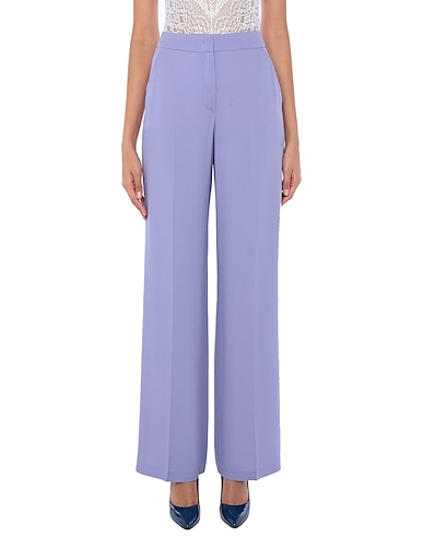 SEVENTY VENEZIA Casual pants Lilac 70% Acetate, 30% Viscose