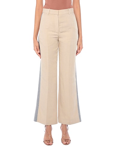 WOOD WOOD Casual pants Beige 59% Viscose, 41% Linen