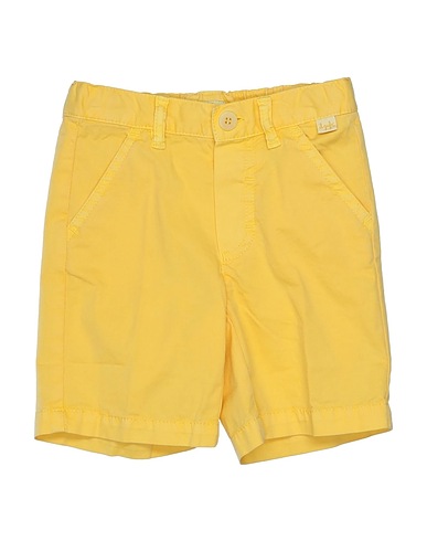 IL GUFO Shorts & Bermuda Yellow 98% Cotton, 2% Elastane