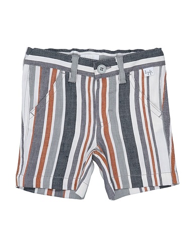 IL GUFO Shorts & Bermuda Grey 69% Flax, 30% Cotton, 1% Elastane