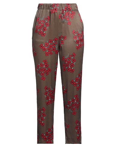 KILTIE Casual trouser Dark brown 100% Viscose