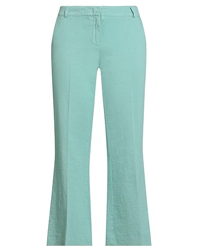 KILTIE Casual trouser Green 68% Cotton, 32% Flax