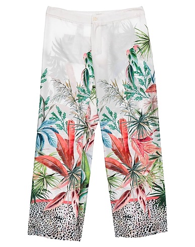 BLACK CORAL Casual trouser White 100% Polyester