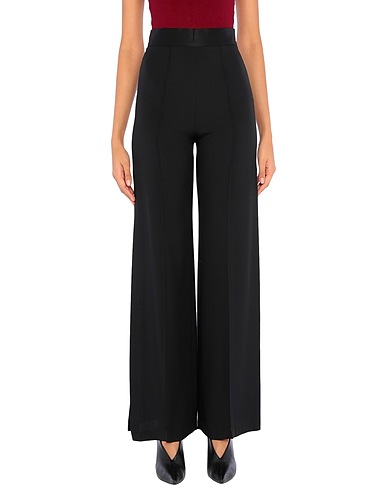 SIMONA CORSELLINI Pantalone Nero 78% Acetato, 22% Viscosa