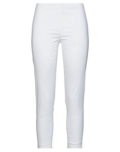 PIANURA Pantalone Bianco 97% Cotone, 3% Elastan