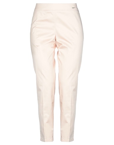 SEVENTY VENEZIA Casual pants Light pink 96% Cotton, 4% Elastane