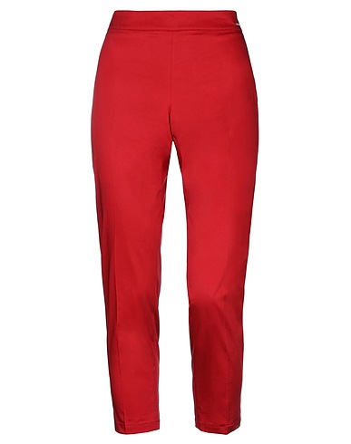 SEVENTY VENEZIA Casual trouser Burgundy 96% Cotton, 4% Elastane