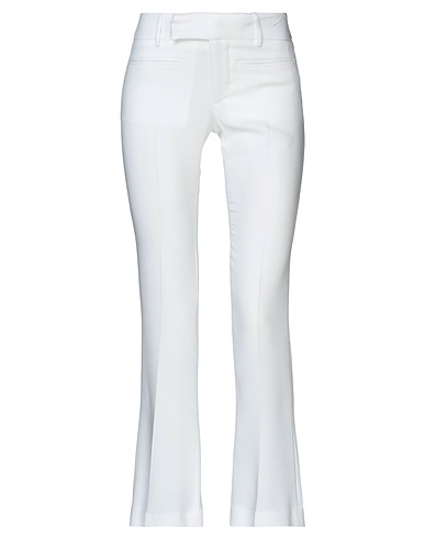 FRANKIE MORELLO Casual trouser White 78% Hemp, 22% Viscose