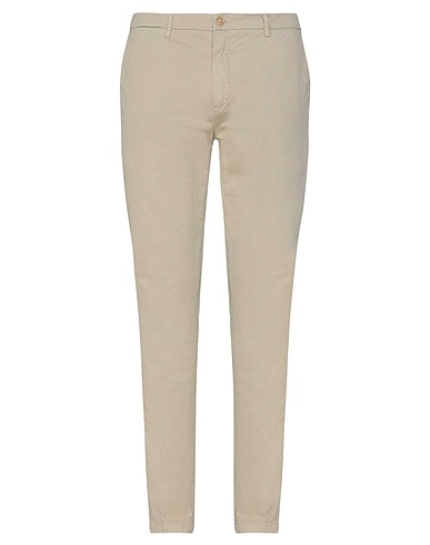 YAN SIMMON Pantalon Beige 98% Coton, 2% Élasthanne