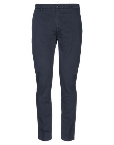 Shop Yan Simmon Man Pants Midnight Blue Size 40 Cotton, Elastane