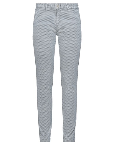 BARBA Napoli Casual trouser Light grey 98% Cotton, 2% Elastane