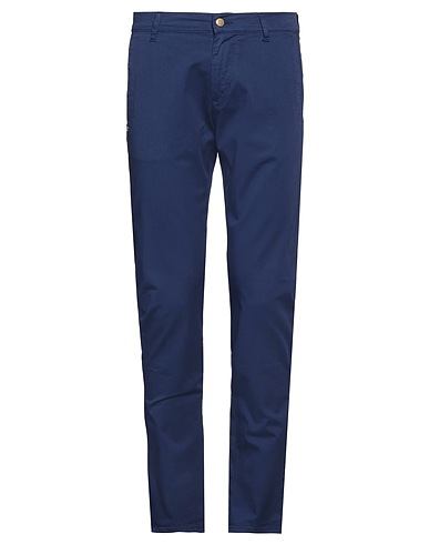 GREY DANIELE ALESSANDRINI Casual trouser Blue 98% Cotton, 2% Elastane
