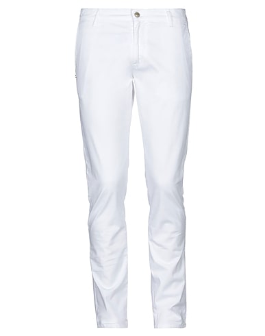 GREY DANIELE ALESSANDRINI Chinos Bianco 98% Cotone, 2% Elastan
