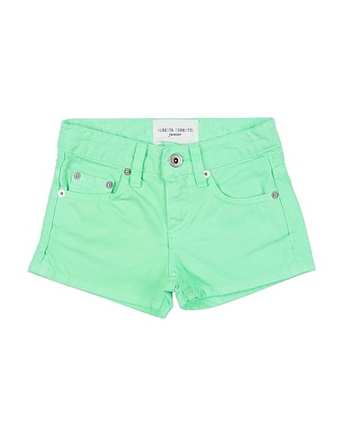 ALBERTA FERRETTI Short en jean Vert lime 100% Coton