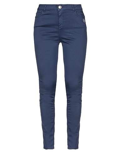 MY TWIN TWINSET Casual trouser Midnight blue 97% Cotton, 3% Elastane