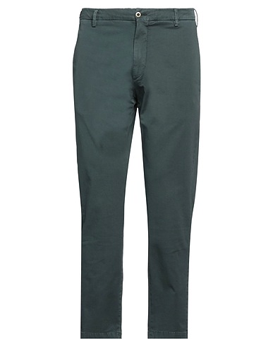 BE ABLE Casual pants Dark green 98% Cotton, 2% Elastane
