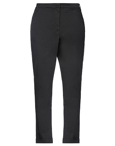 MANILA GRACE Casual trouser Black 97% Cotton, 3% Elastane