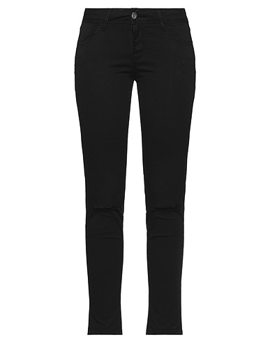 MET JEANS Casual trouser Black 98% Cotton, 2% Elastane
