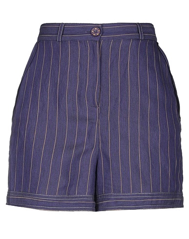 MANILA GRACE Shorts & Bermuda Purple 88% Viscose, 12% Polyester