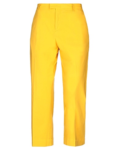 PT Torino Casual trouser Yellow 98% Cotton, 2% Elastane