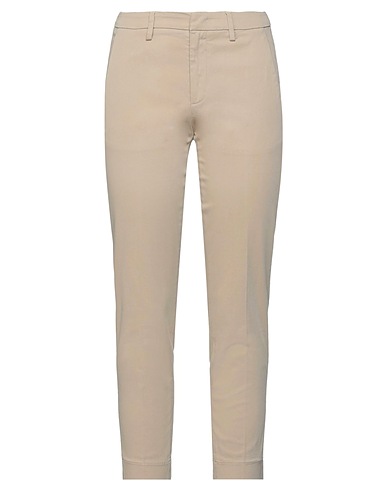 DONDUP Casual pants Beige 98% Cotton, 2% Elastane