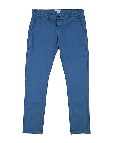 PEUTEREY Casual pants Pastel blue 98% Cotton, 2% Elastane