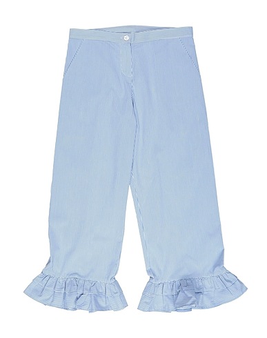 TWINSET Casual trouser Azure 68% Cotton, 29% Polyester, 3% Elastane, Viscose