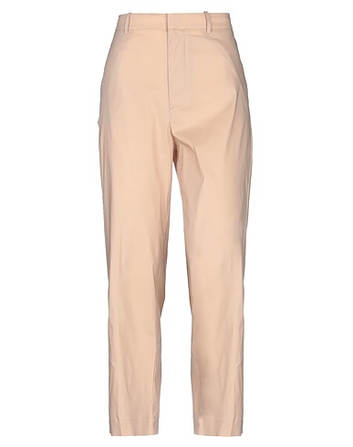 LIVIANA CONTI Casual trouser Beige 68% Cotton, 28% Polyamide, 4% Elastane