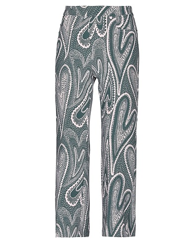 OTTOD'AME Casual trouser Dark green 56% Acetate, 44% Viscose