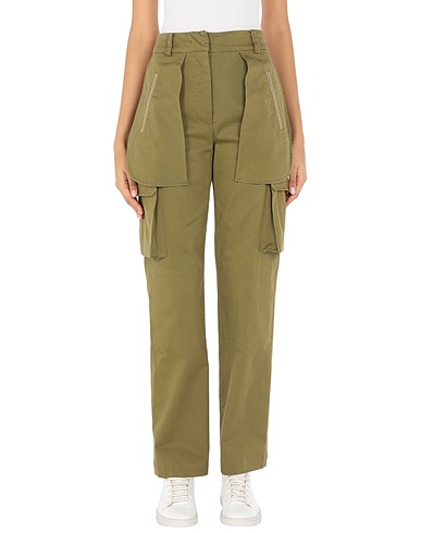 ALBERTA FERRETTI Pantalon Vert militaire 98% Coton, 2% Autres fibres