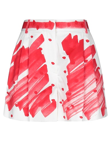 MOSCHINO Shorts & Bermudas Rot 96% Baumwolle, 4% Andere Fasern