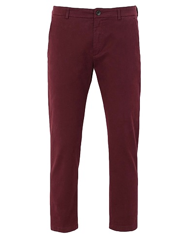 DEPARTMENT 5 Casual trouser Burgundy 100% Cotton