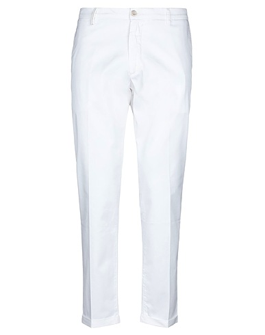 RE_HASH Pantalone Bianco 97% Cotone, 3% Elastan
