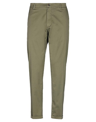 RE_HASH Casual trouser Green 97% Cotton, 3% Elastane