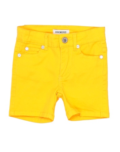 BIKKEMBERGS Shorts & Bermudas Gelb 98% Baumwolle, 2% Elastan