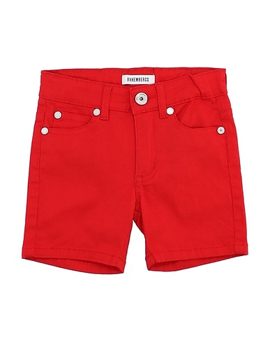 BIKKEMBERGS Shorts & Bermuda Red 98% Cotton, 2% Elastane