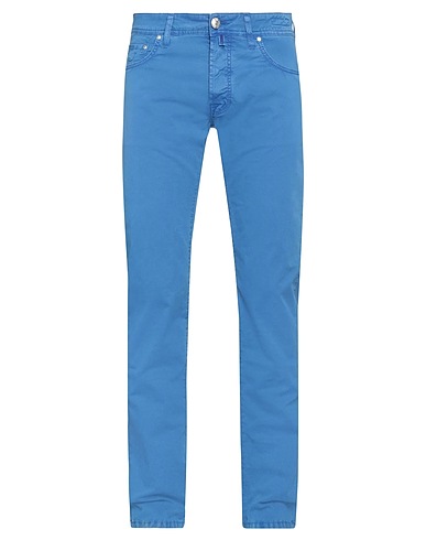 JACOB COHЁN Casual trouser Azure 96% Cotton, 4% Elastane