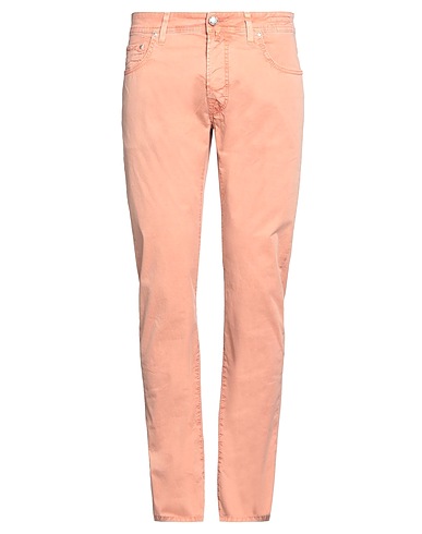 JACOB COHЁN Casual pants Salmon pink 96% Cotton, 4% Elastane