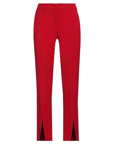 SEDUCTIVE Casual pants Red 63% Polyester, 27% Viscose, 7% Cotton, 3% Elastane