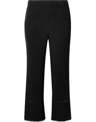 RACHEL ZOE Pantalone Nero 51% Poliestere, 49% Acetato