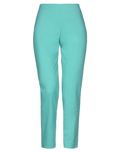 M MISSONI Casual trouser Light green 50% Cotton, 44% Polyamide, 6% Elastane