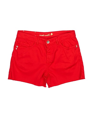 PATRIZIA PEPE Shorts & Bermuda Rosso 98% Cotone, 2% Elastan