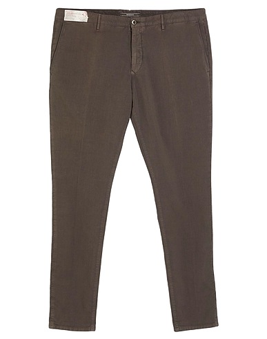 INCOTEX Casual trouser Khaki 97% Cotton, 3% Elastane