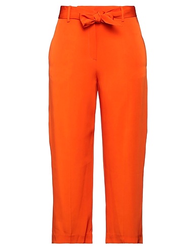 TRUE ROYAL Casual trouser Orange 66% Acetate, 34% Viscose, Cotton