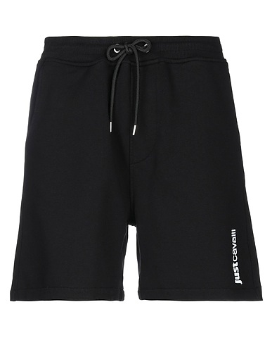 JUST CAVALLI Shorts & Bermudas Schwarz 100% Baumwolle, Polyester