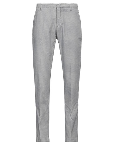 MICHAEL COAL Casual trouser Slate blue 97% Cotton, 3% Elastane