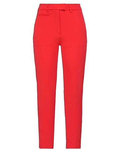 DONDUP Casual trouser Red 88% Polyester, 12% Elastane