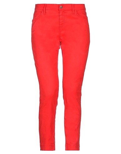 KAOS JEANS Casual pants Red 56% Tencel™, 42% Cotton, 2% Elastane
