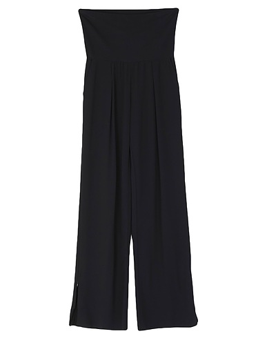 MANILA GRACE Casual trouser Black 88% Polyester, 12% Elastane, Cotton